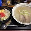 チャーシューラーメン・福水 - 料理写真:塩ちゃーしゅー３枚とミニ石焼チャーハン