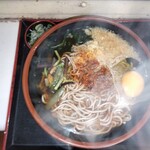 駅そば そば・うどん八起家 - 頭上から朝得そば