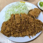 とんかつ山家 - ロースカツ定食950円➕ポテトコロッケ単品190円