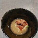 くずしわしょく 香季庵 - 温菜小鉢、揚げ出し豆腐とホロホロ牛肉