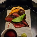 くずしわしょく 香季庵 - 牛ステーキ