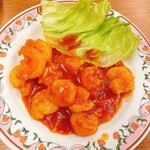 餃子の王将 - エビチリ