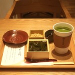 MACCHA HOUSE 抹茶館 - 料理写真:抹茶生わらび餅＆ドリンクセット
