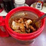 旭川ラーメン - 無料のキムチ①