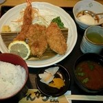 海老ひれかつランチ（1，050円）