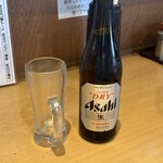 麺堂 稲葉 - 本日の妻のビールは"アサヒスーパードライ"の中瓶です☆