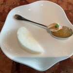 ザ ピッツァバー ON 38TH - ⑩カボスゼリー＆メレンゲ　新潟県産の梨