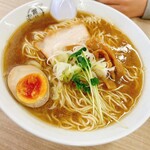 麺屋 霜月 - 息子が腹減ったと朝ラー中！中でも大盛りですw