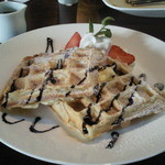 エッセンス - ワッフルセット　￥１０００のワッフル。２０１４．１２．９