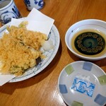 生粉打ち やじま - かき揚げ