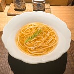 炭割烹 新谷 - 20時間煮込んで出汁を取った自家製ミニラーメン ◎