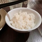 AKIHA麺屋 粋翔 - 限定麺に付いてくる『小ライス』