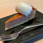 鮨 はやたか - 栗のタルトと洋梨のソルベ