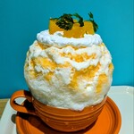 かき氷&デザート&カフェ ボンジョルネ - 紅まどんなレアチーズ氷 2,000円✨️シンプルな柑橘のかき氷はジューシーな果肉とレアチーズシロップでフルーツヨーグルトのような味わいです♪