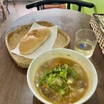 バインミー布施 - バインミーボーコー(ランチセット) コーヒー付　¥1,100