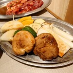 焼肉　松寿苑 - 焼き野菜の盛り合わせ