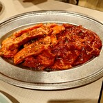 焼肉　松寿苑 - ロースと中落ちカルビ