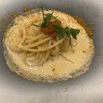 麻布Lasen - 生うにとカラスミのパスタ