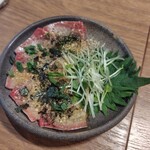 ねぎま 三ぞう - 寒ブリの胡麻だれポン酢