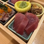 牛タンとマグロとクリスピー餃子 ひまわり［海］ - 