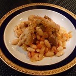 ランチＡ（1000円）の鶏・子羊、白インゲン豆の煮込み