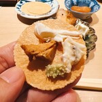 すが弥 - こんな感じでいただきます。これが抜群に合う！