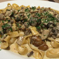 かもめのイタリアン - 自家製麺パスタ ポルチーニ茸のクリームソース