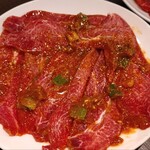 焼肉 わがんせ - 葉山石井牛ホホ肉1880円（2025年12月）一人前約100g