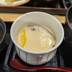 道の駅越前たけふ - バスツアーの昼食で提供された ”握り寿司御膳” の茶碗蒸し。