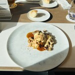 西武 旅するレストラン 52席の至福 - メイン 武州豚のロースト 秩父の秋冬のキノコとしゃくし菜漬けを添えて