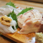 栄寿司小吉 - 料理写真:鯛、いか、さえずり