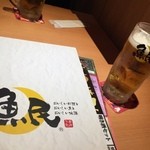 魚民 - オーダーしてから出てくるのは早いですね(笑)