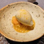 茶禅華 - 【写真㉚】胡麻アイス、柿、タピオカ