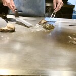 シカゴ - 鮑調理風景