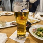 居酒屋 潮 酒と飯処 - 生ビール　神泡