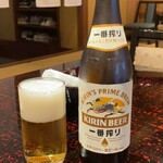 田舎庵 - ビール(中瓶)