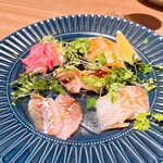 イタリア食堂 Ricco 21 - 厳選鮮魚貝類のカルパッチョ 5種盛合せ