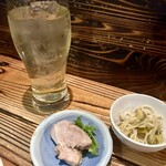 五郎 - 村上茶ハイ ＆ ２種類のお通し