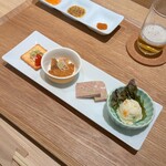 とんかつ成蔵 - 前菜4種