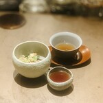 nôtori - ⑩【やさいめし】
      ★ 自家製醬2種（椎茸、トマト）の醬めし？と30種以上の季節野菜の混ぜご飯
      野菜の端材のコンソメ