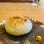 柚木元 - 4 【進肴】
      猪+紅玉林檎のおやき