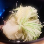 柚木元 - 13【止鍋】
      A 松本一本葱と熊ロースの熊白湯しゃぶしゃぶ