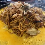 喫茶レトロタイム - 鉄板焼きそば　不も可もなく