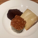 シマラボ ビス - ガトーショコラとプリン　アイスも付けていただいて