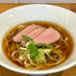 らーめん かねかつ - 鴨のら〜めん（しょうゆ豆）✨