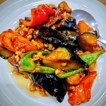 中華食堂スマロ - ナスゴロ炒め　税込み750円