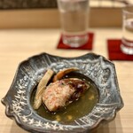 鮨 赫 sushi aka Tokyo - 勢子蟹と松茸あん