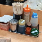 長浜ナンバーワン - 卓上の調味料