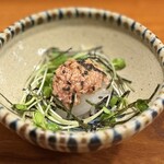 明石鮓 - カワハギ肝醤油