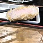とんかつ いわい - 特選ロースカツ定食【120g】、アップ。